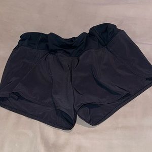 Speed Up Lululemon Black Shorts.  Size 8